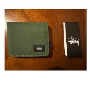 Stussy | Accessories | Green Stussy Wallet | Poshmark